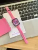Color Sólido Linda Cintura Delgada Correa de Silicona Adecuada para Apple Watch iWatch Decimosegunda Generación 11/10