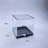 Especimen Mineral Transparente Especimen de Cristal Piedra Cruda Cuadrado de Almacenamiento de Minerales Caja de Exhibición de Plástico Caja de Especimenes Minerales Colección de Educación Científica