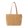 Bolso cruzado de gran capacidad Feifan, Bolso de hombro de pana, Bolso tote de pana, Bolsa de compras, Bolso tote de pana