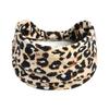 Diadema Deportiva de Yoga con Estampado de Leopardo Bohemio Europeo y Americano, Antisola, Absorbente de Sudor, Algodón Estampado, Accesorios para el Cabello, Tocado para Mujer
