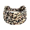 Diadema con Estampado de Leopardo, Cebra y Serpiente Europea y Americana Sexy para Mujer Diadema Elástica Nudo Diadema Deportiva