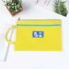 Bolsa de información portátil A4 bolsa para materias de doble capa para estudiante bolsa con cremallera impermeable para clasificación bolsa para archivos de exámenes almacenamiento LOGOTIPO