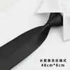 Gravata preta sem nó feminina JK estilo japonês gravata borboleta estilo universitário DK masculino preguiçoso zíper vestido camisa acessórios