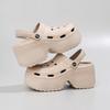 Zapatos con agujeros de eva para mujer, desodorante para exteriores, moda ins, estilo, aumento de altura, accesorios de bricolaje, zapatos de jardín extraíbles, forro transpirable