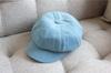 Gorra octogonal de mezclilla retro para mujer, otoño, Corea del Sur, compras, moda casual, hipster, gorra de repartidor, boina estilo coreano