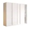 Guarda-roupa de aço com porta de correr para uso doméstico, porta de correr para quarto, guarda-roupa pequeno e simples para apartamento, guarda-roupa infantil para moradia alugada