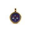 Xizang 1.5cm Acero Inoxidable Mini Pequeño Thangka Cinco Ye Huang Caishen Cinco Caminos Caishen Thangka Colgante Caja Gawu