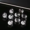 Jingdian jóias de cristal branco natural acessórios acordar leão bravo garra de gato diy jóias acessórios através-buraco escultura atacado