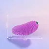 Simulación de paisaje en miniatura, bolsa sorpresa de frutas que brillan en la oscuridad, accesorios de decoración DIY con pegamento de crema temática de alimentos, figuras de resina para escritorio