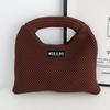 Bolso de Mano Nicho Estilo Coreano Tejido de Punto Simple Combinable Viaje Bolso Dumpling para Mujer
