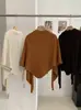KEKEZOON 2026 colección de principios de otoño: chal + chaleco sin mangas de cuello alto, un sofisticado conjunto de dos piezas de punto para mujer, estilo 9113