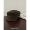 Gorra de Boina Estilo Retro Británico para Mujer en Otoño e Invierno Nueva Gorra Octogonal de Ante de Gama Alta Mostrando la Cara Pequeña Gorra de Artista de Moda