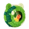 Dropshipping Peluche de Loro Nido de Pájaro Juguete para Loro Soporte Giratorio Periquito Cálido Decoración Colgante Transfronterizo