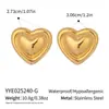 Pendientes Corazón Patrón Clásico Francés Retro Regalo de Cita Lujo Elegante Accesible Joyería de Acero de Titanio de Gama Alta Simple para Mujeres