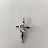 Colar Masculino Pingente de Cruz Corrente Versátil Tendência Acessório Pingente para Moletom Masculino Corrente de Aço Titânio