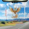 Pendente para Carro de Acrílico Pássaro Dourado Novo Produto Transfronteiriço Pingente de Mochila Fashion Pingente de Chaveiro