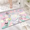 Alfombra Sanrio Linda, Absorbente de Agua, Secado Rápido para Baño, Alfombra de Piso Fácil de Cuidar para Inodoro en Casa y Entrada del Baño
