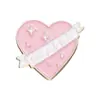 Insignia de Metal Cartoon con Forma de Corazón, Globo Terráqueo Lindo, Cartón de Leche, Combinación de Múltiples Estilos