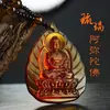 Pingente do Bodhisattva Manshu Pingente do Buda da Medicina Verde Pingente Guanyin Pingente para homens e mulheres Colar Pingente Esmalte feminino