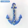 Estilo Mediterrâneo 62cm Âncora de Navio Enfeites Decorações para Pendurar na Parede Presente Presente Artesanato de Parede Vintage Pingente