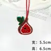Série Desenho Animado de Novos Legumes e Frutas Tecido com Contas Patch Pingente Acessórios para Roupas Decoração de Bolsa Pingente Chaveiro