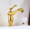 Herrajes para baño, grifo de agua fría y caliente totalmente de cobre, grifo para lavabo de pedestal antiguo europeo, oro rosa dorado, fabricantes en lote