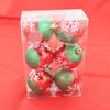 Novas Bolas de Natal Pintadas de 6cm Pacote com 6 Adereços Decorativos Enfeites para Árvore de Natal Bolas de Natal Pintadas à Mão Bolas de Plástico Galvanizadas