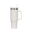 Taza termo de doble capa Big Mac de acero inoxidable 304 con asa de hielo de 40 oz, taza de agua para coche, taza portátil transfronteriza