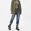 Botas de Mujer de Tacón Alto con Suela Gruesa 40-43 Talla Grande Hebilla de Cinturón Camuflaje Corte Bajo Otoño/Invierno 2026 Tendencia