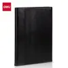 Cuaderno Deli con Tapa de Cuero 7910 Marrón Oscuro Cuaderno de Cuero para Negocios 120 Páginas 7912 Bloc de Notas para Reuniones Dropshipping