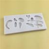 Nosso molde de silicone 520 Cartão de decoração de bolo de aniversário Dia dos Namorados Casal Confissão Plug-in