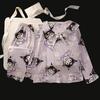 Pijamas de primavera y otoño para niñas de manga larga con cuello de muñeca, conjunto de ropa para el hogar para bebés y niñas con dibujos animados dulces y lindos