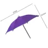 Accesorio de clip para sombrilla de minimoto, parasol para teléfono móvil, sombrilla decorativa pequeña impermeable y a prueba de sol, se puede imprimir con logo para publicidad