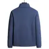 M-8XL Tallas Grandes Transfronterizo Suéter de Polar Color Sólido Cuello Alto Chaqueta Cardigan para Hombre Primavera y Otoño Chaqueta Deportiva de Polar