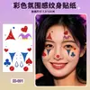 Bestseller internacional Maquiagem para olhos Halloween e Natal série irregular pulseira colorida adesivos de tatuagem adesivos descartáveis à prova d'água