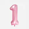 Balões Digitais Azul Pérola Rosa de 32 polegadas Festa de Aniversário para Adultos Aniversário Festa de Aniversário Infantil Decoração para Fotos