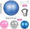 Mini pelota de equilibrio de paja de 25 cm para yoga, fitness, pilates, a prueba de explosiones, para gimnasia moldeadora para mujeres.