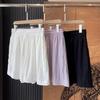 Melhore a Circunferência da Coxa para Cobrir a Carne, Ficar Magra, Liso e Suave, Cintura Elástica Shorts Casuais em Linha A para Mulheres T0618D