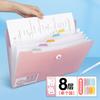 Saco de armazenamento de papel Sky Test, bolsa de órgão de 8 grades, pasta multicamadas A4, pasta de órgão, livro de dados, teste de aluno