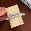 Pinza de Pato Flor Dulce Corazón de Pedrería Pinza para el Cabello Flequillo Lateral de Princesa Cabello Ligero Tarjeta Hecho a Mano Estilo Coreano Estilo ins