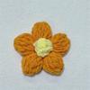 Em estoque 7cm grande flor de pompom crochê flor de lã tecida à mão acessórios flor de lã acessórios para roupas DIY acessórios para bolsas
