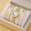 Comércio Exterior Mais Vendido Novo Tendência Quadrado Relógio Feminino Relógio Dourado Relógio Feminino Pulseira de Aço Relógio Feminino Fabricante em Estoque Atacado