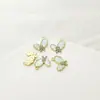 Borboleta Vintage com Cor de Diamante Pingente Brincos DIY Feitos à Mão Brincos Colar Pingente Material Acessórios