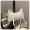 Bolsa de Ombro Casual e Fashion, Grande Capacidade, Cor Pura Versátil, Bolsa de Estilo Estrangeiro para Mulheres, Novo Estilo 2025 Bolsa de Axila Cavada