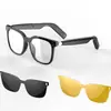 Gafas Inteligentes Y102 Transfronterizas Día y Noche Conducción Ósea Impermeables y a Prueba de Sudor Un Espejo Tres Usos Asistente de Voz Táctil