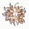 Lanhao moda coreana cristal cristal de hielo flor broche incrustación de pedrería comercio exterior pin de solapa broche pin accesorios de ropa