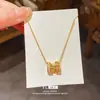 Colar Clavícula de Luxo Leve Europeu e Americano com Zircônia Imitação de Concha Letra H Moderno Personalizado Simples de Nicho Elegante de Alta Qualidade para Mulheres