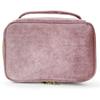 Bolsa de Cosméticos de Terciopelo Transfronteriza con Cubierta para Brochas Gran Capacidad Portátil Bolsa de Cosméticos de Terciopelo Bolsa de Almacenamiento de Productos para el Cuidado de la Piel