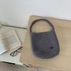 Decoração de Casca de Ovo 2025 Nova Bolsa Tecida à Mão Estilo Ins Design Nicho Coreano Bolsa de Ombro 25 Inverno