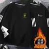 Nova Camiseta de Manga Longa com Gola Redonda Outono/Inverno 2025, Moletom Espesso Versátil da Moda com Forro de Lã, Camiseta Básica Masculina